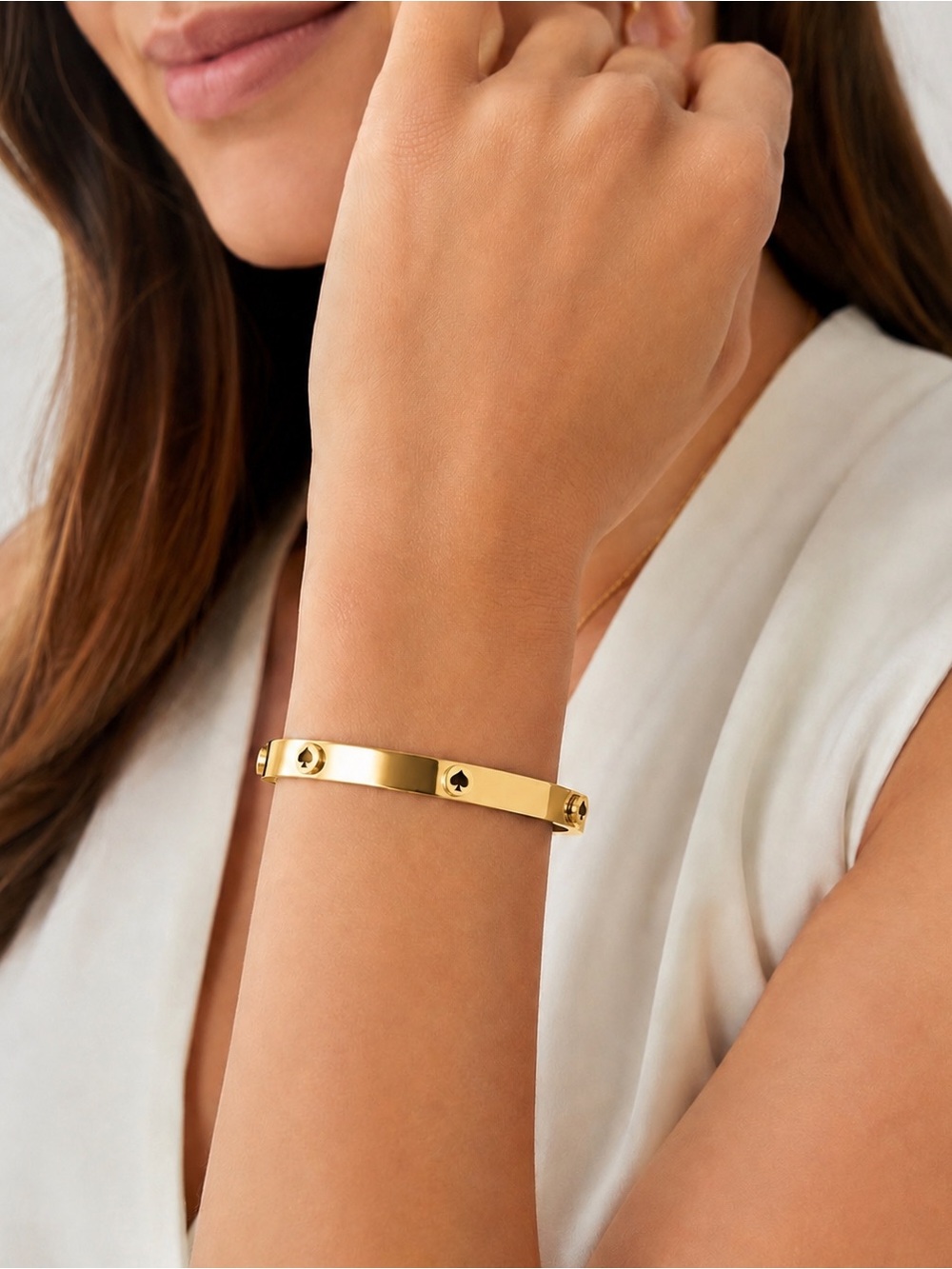 kate spade Gold Spade Accent Bangle Bracelet / New ✨ - Picture 2 of 8